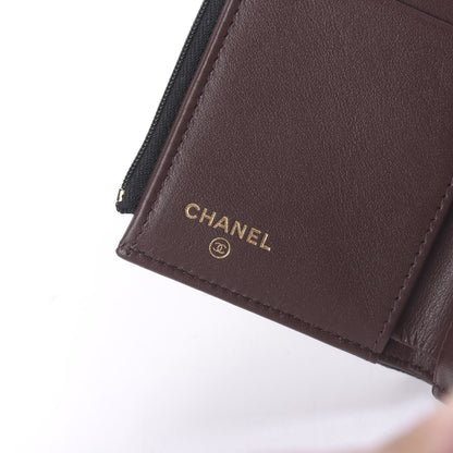 Chanel Caviar Quilted Compact Flap Wallet Black 8 of 9
