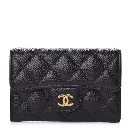 Chanel Caviar Quilted Flap Card Holder Black 1 of 9