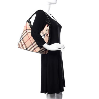 Burberry Nova Check Medium Moore Hobo Black 2 of 14