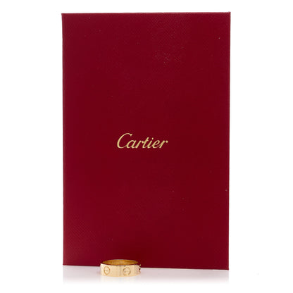 Cartier 18K Yellow Gold 5.5mm LOVE Ring 52 6 5 of 5