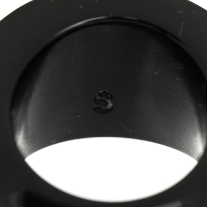 Louis Vuitton Resin Swarovski Crystal Inclusion Ring S 50 5.5 Black 4 of 5