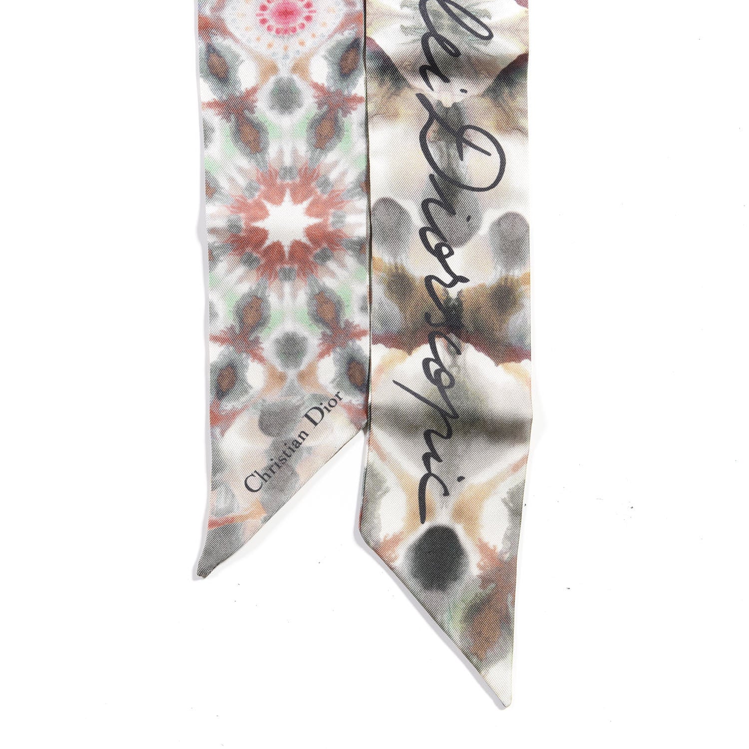 Christian Dior Silk KaleiDiorscopic Mitzah Scarf Vert 3 of 4