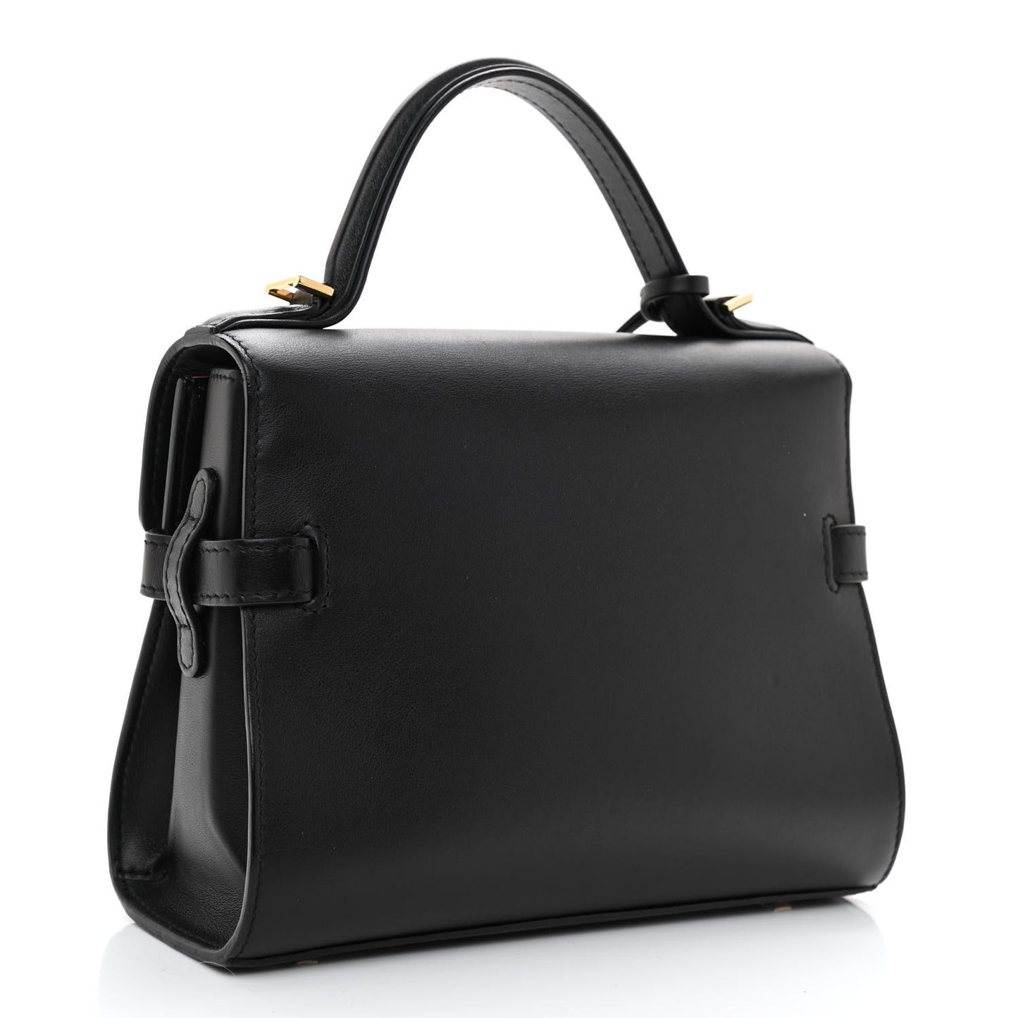 Smooth Calfskin Mini Tempete Satchel Black