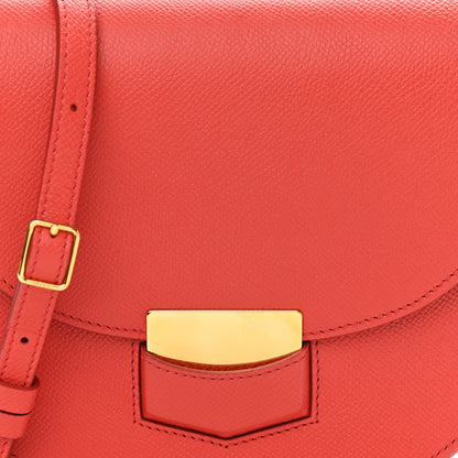 Celine Grained Calfskin Small Trotteur Coquelicot 10 of 10