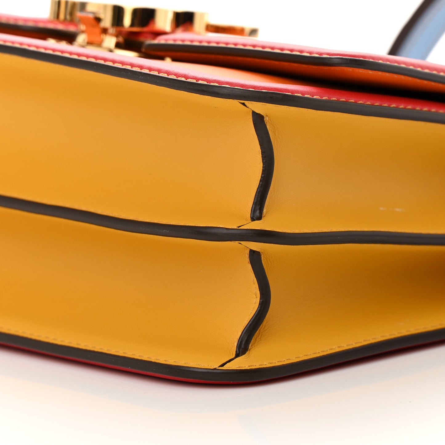 Calfskin Small TB Bag Orange Multicolor