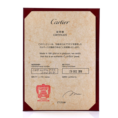 Cartier 18K White Gold 5.5mm LOVE Ring 55 7.25 6 of 6
