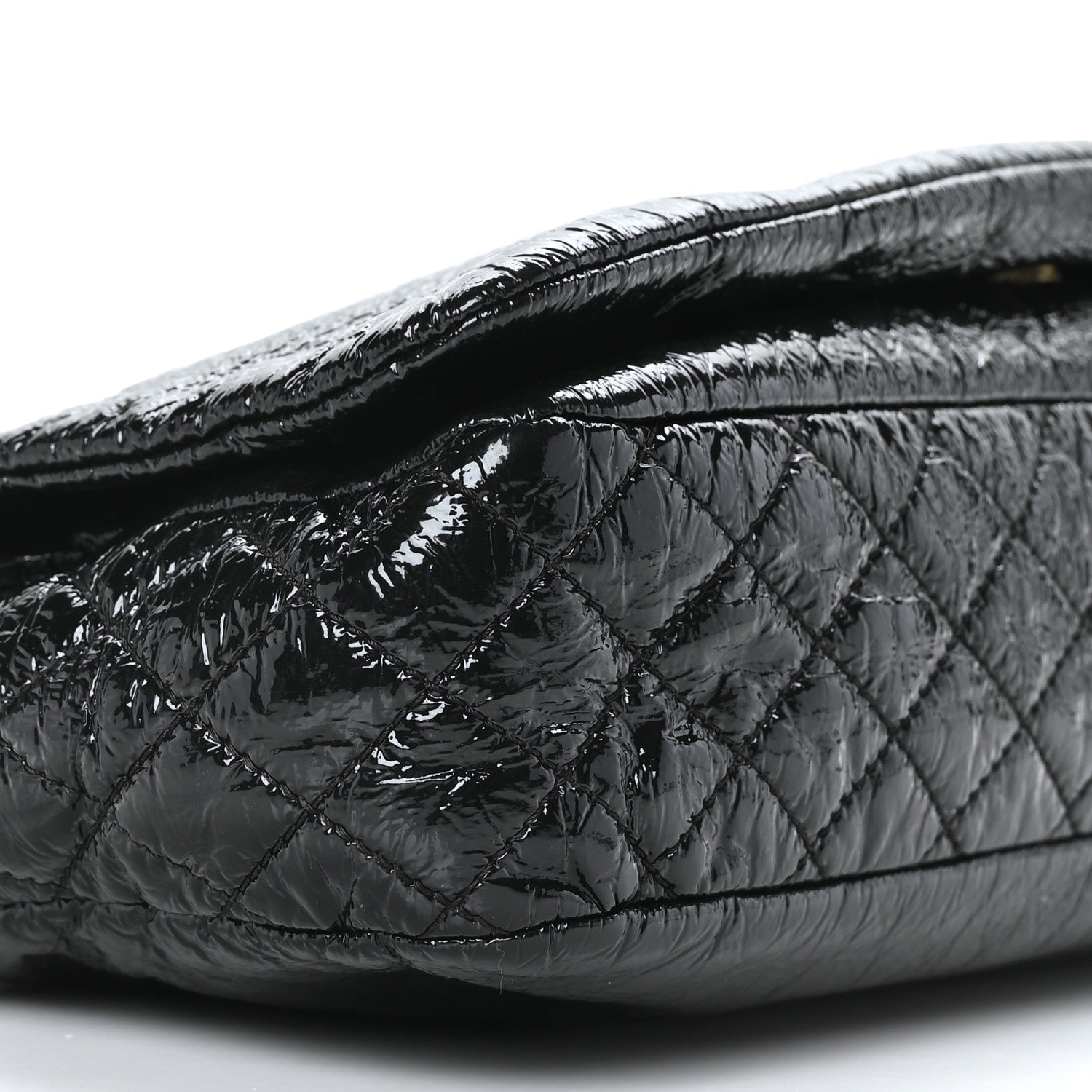 Chanel Vinyl Medium Rock and Chain Flap Black 8 of 9