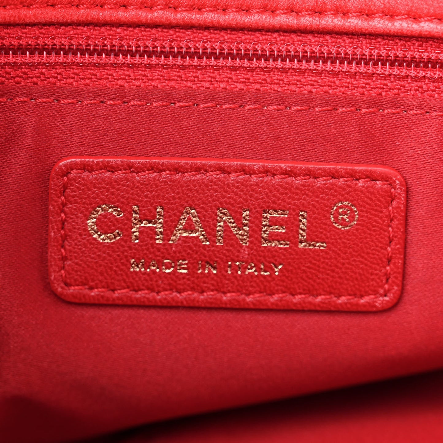 Lambskin Quilted Large Now and Forever Flap Red