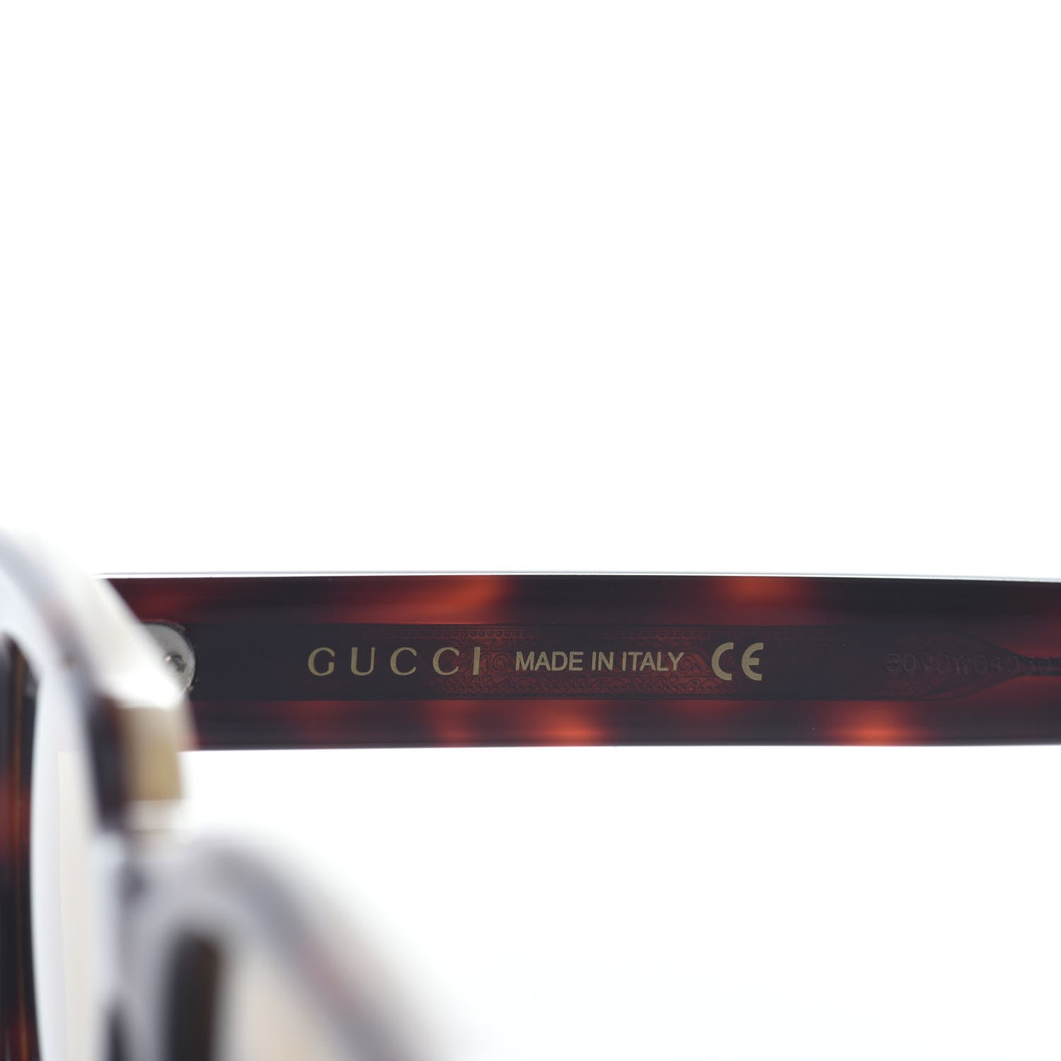 Gucci Acetate Rectangular Frame Sunglasses GG0539S Havana 6 of 6