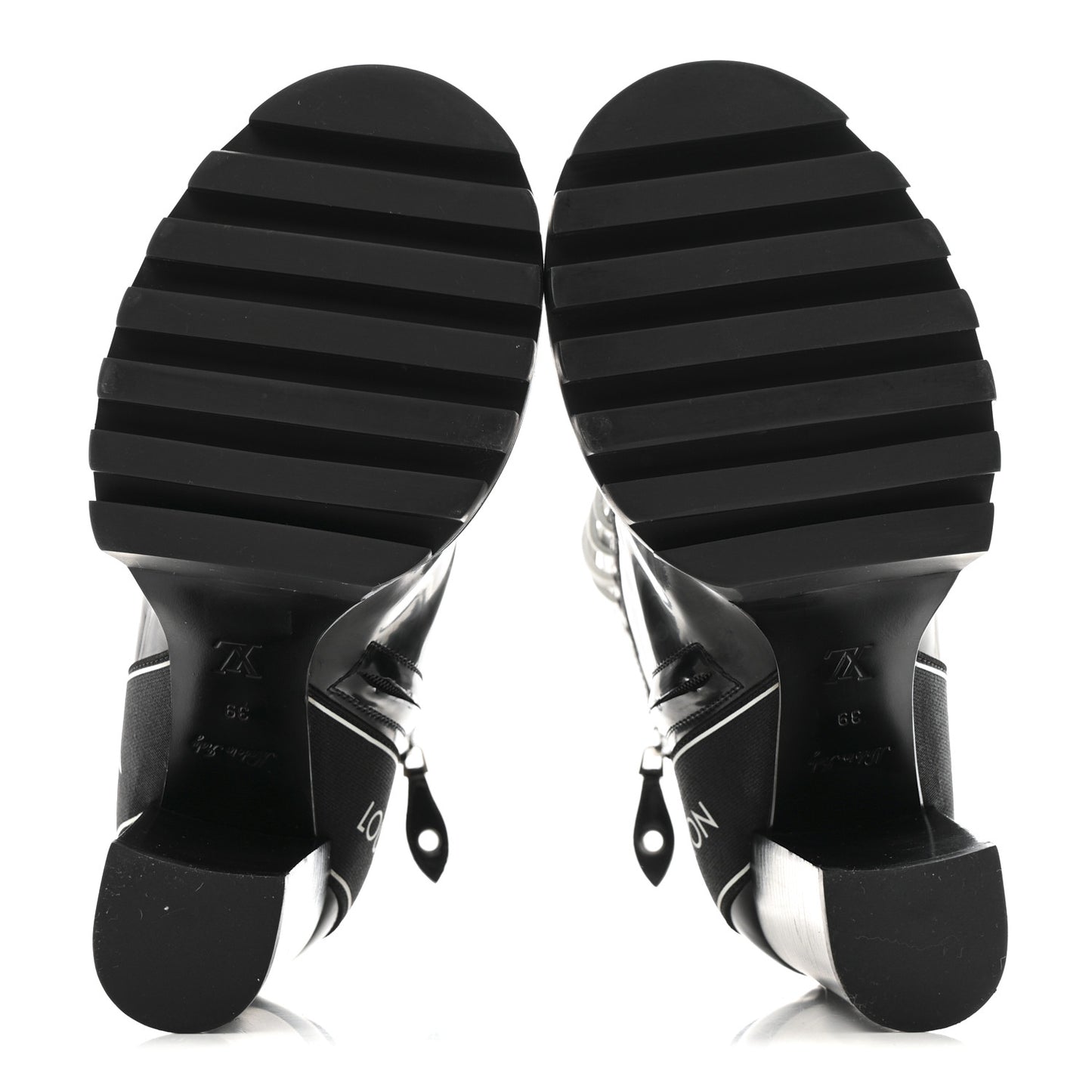 Patent Calfskin Star Trail Ankle Boots 39 Black