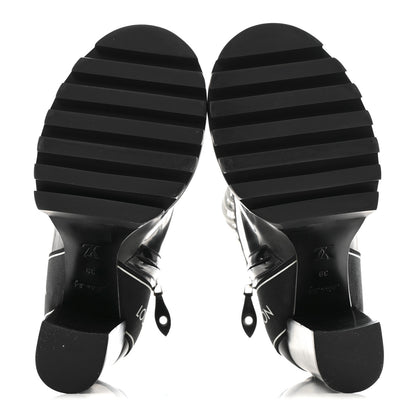 Louis Vuitton Patent Calfskin Star Trail Ankle Boots 39 Black 6 of 12