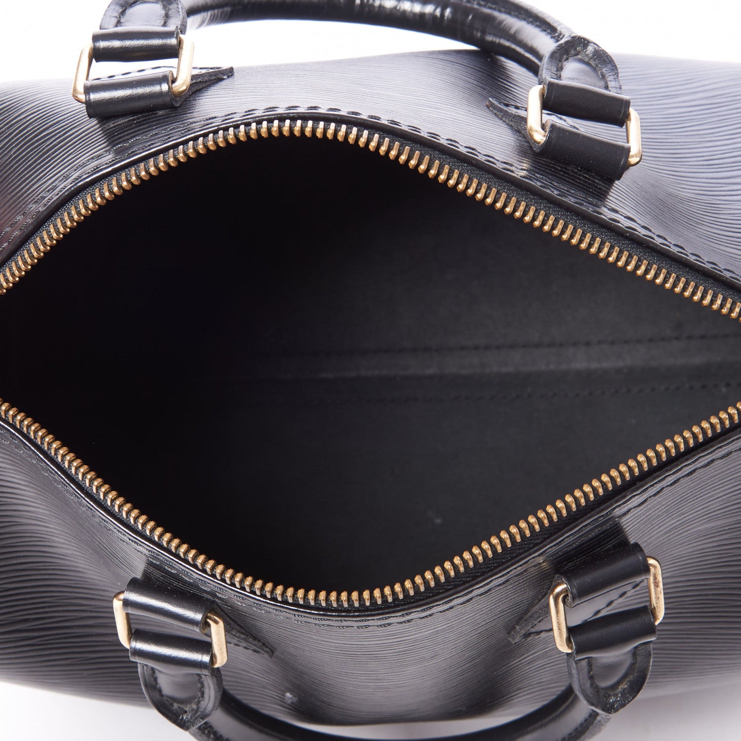 Louis Vuitton Epi Speedy 25 Black 4 of 8