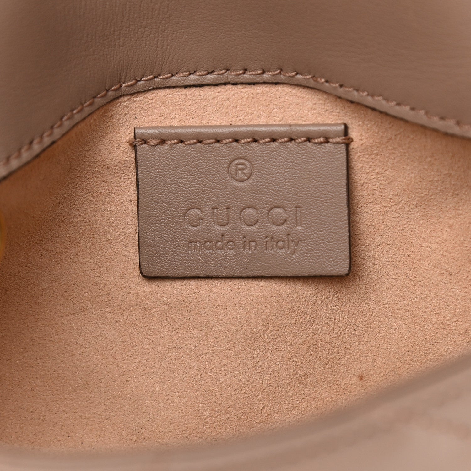 Gucci Calfskin Matelasse Super Mini GG Marmont Shoulder Bag Porcelain Rose 6 of 9