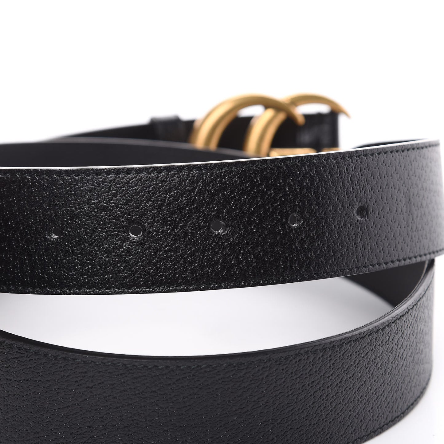 Textured Calfskin Double G 40mm Belt 100 40 Black