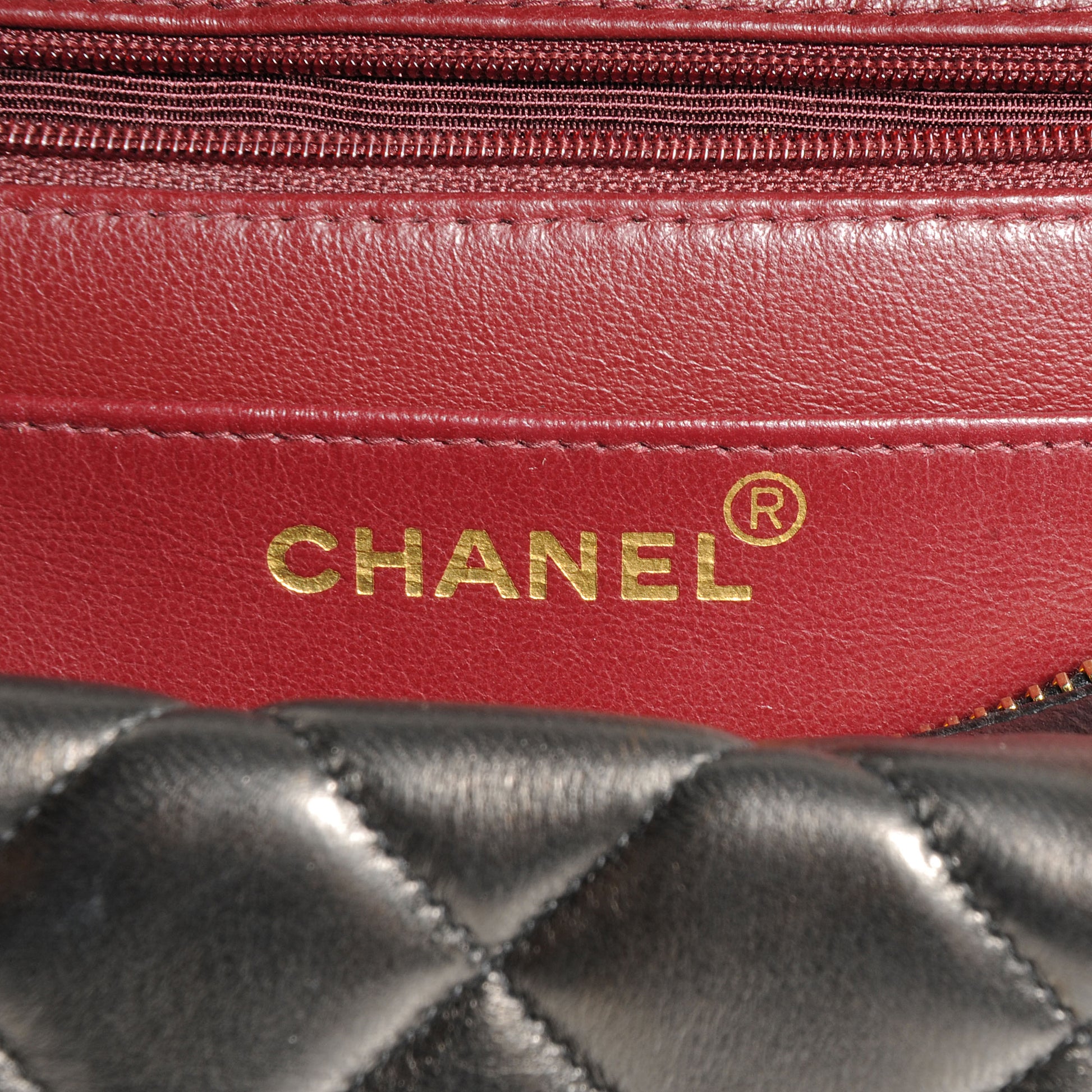Chanel Lambskin Quilted Backpack Black 5 of 8