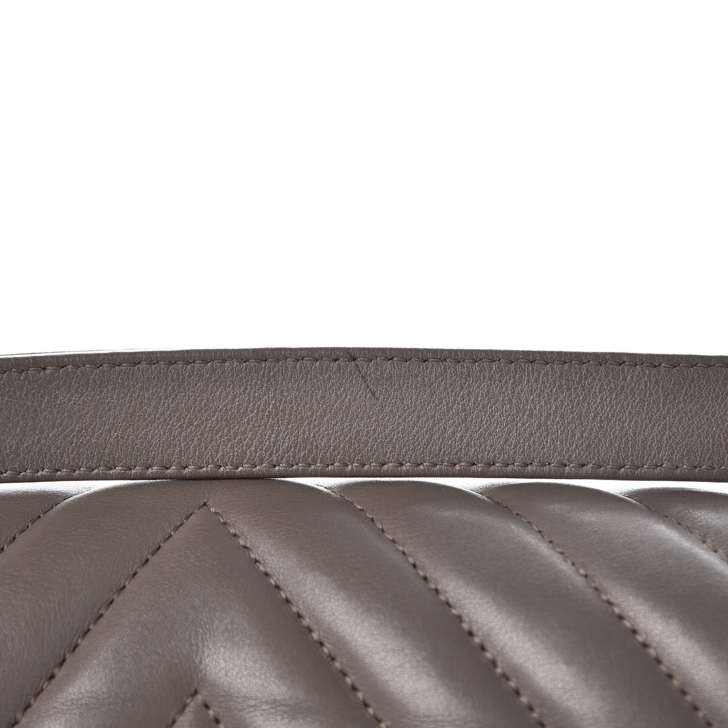 Calfskin Chevron Quilted Medium Boy Flap Grey