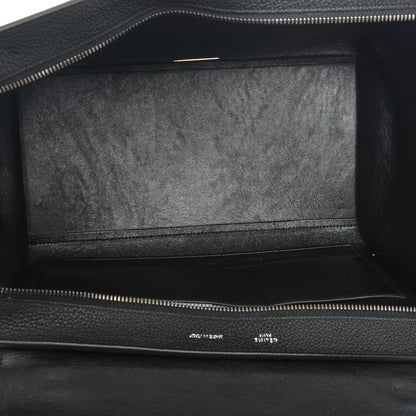 Celine Drummed Calfskin Suede Medium Trapeze Black 5 of 7