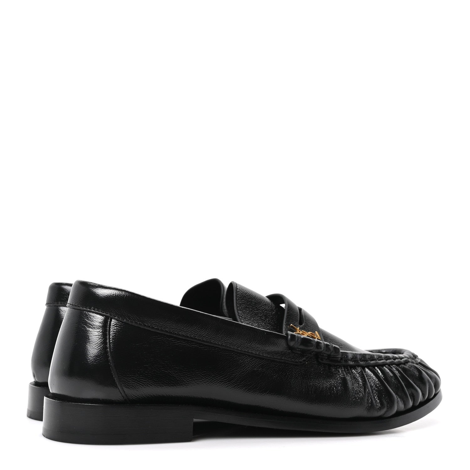 Saint Laurent Nappa Sugar Le Loafer 15 Penny Slippers 39 Black 5 of 9