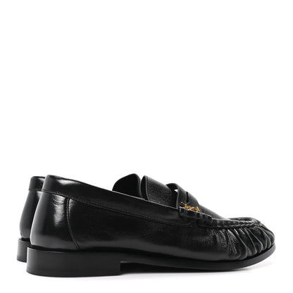 Saint Laurent Nappa Sugar Le Loafer 15 Penny Slippers 39 Black 5 of 9