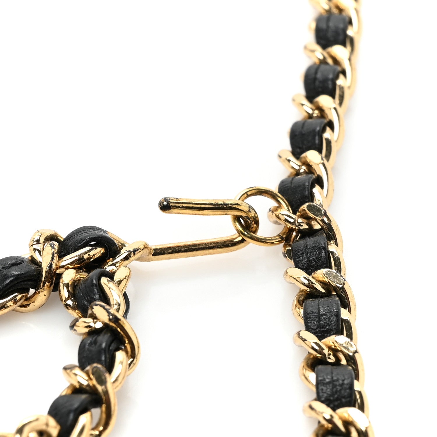 Chanel Lambskin Enamel CC Chain Belt Black Gold 3 of 4