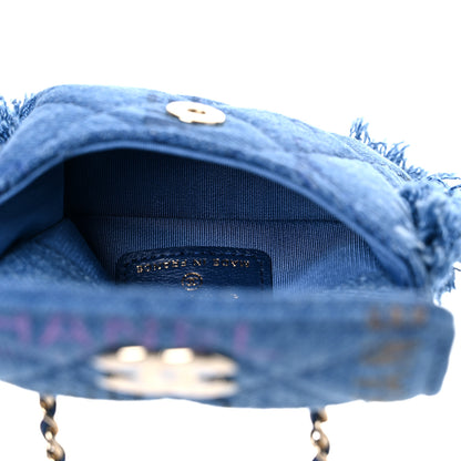 Chanel Denim Quilted Denim Mood Belt Bag Blue Multicolor 5 of 10