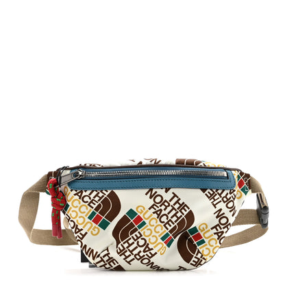 Gucci X THE NORTH FACE Econyl Nylon Belt Bag White Sky Blue 1 of 11