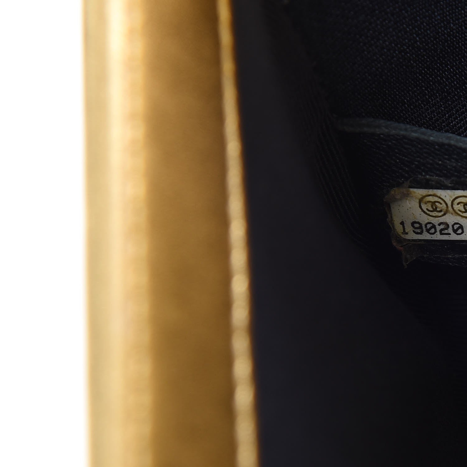 Chanel Metallic Lambskin Embossed Small Cube Boy Flap Gold 7 of 7
