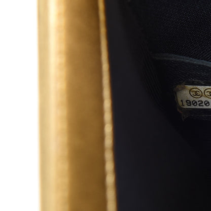 Chanel Metallic Lambskin Embossed Small Cube Boy Flap Gold 7 of 7