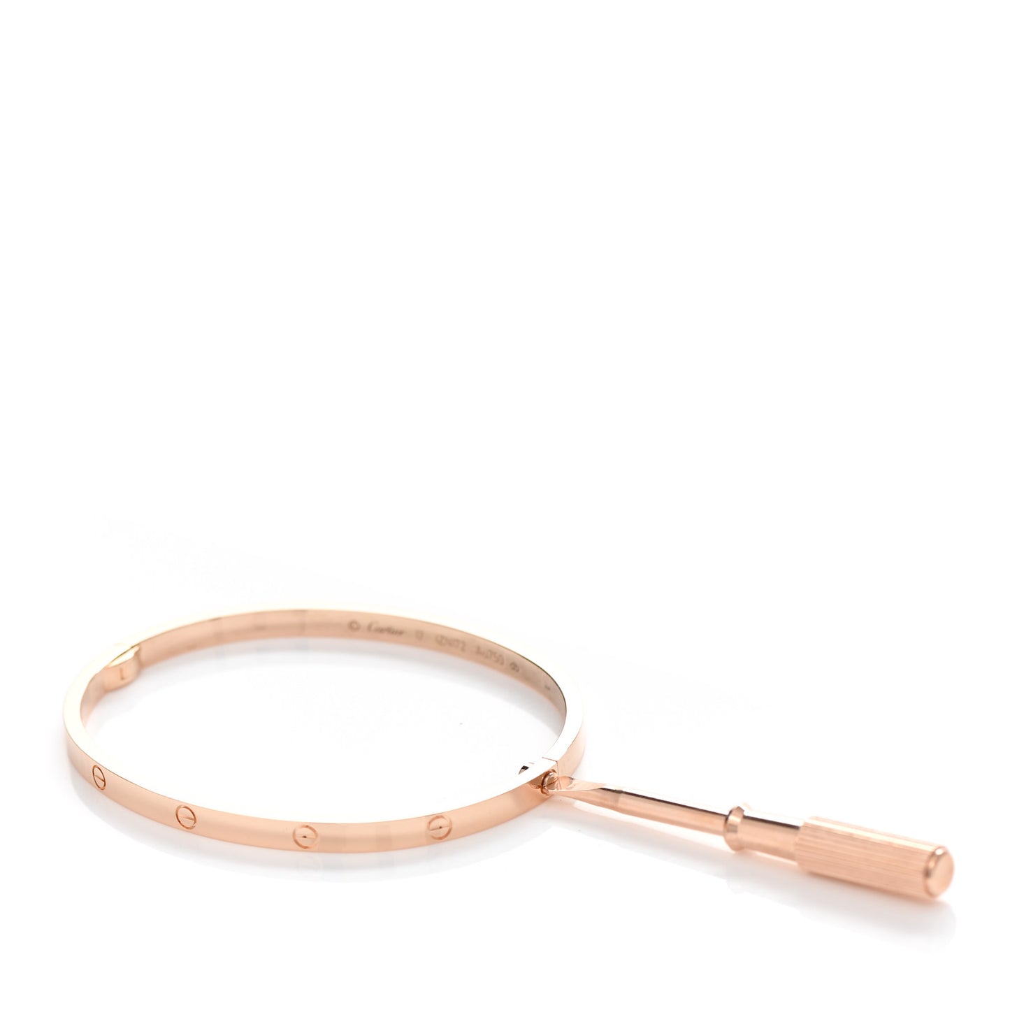 18K Pink Gold Small LOVE Bracelet 17