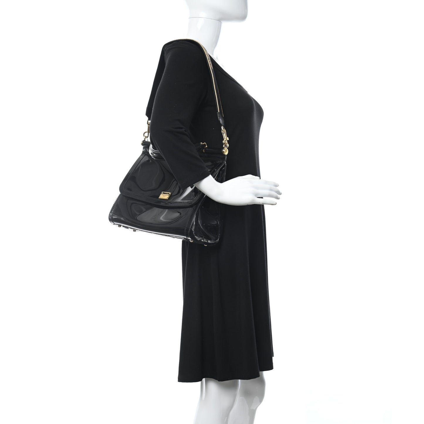 Rubber Miss Sicily L'Amore Satchel Black