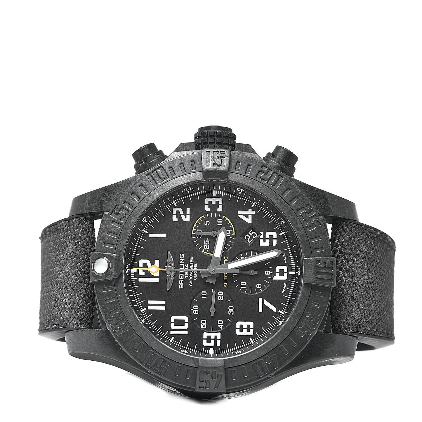 Breitlight Canvas 50mm Avenger Hurricane 12H Automatic Watch Volcano Black XBO170
