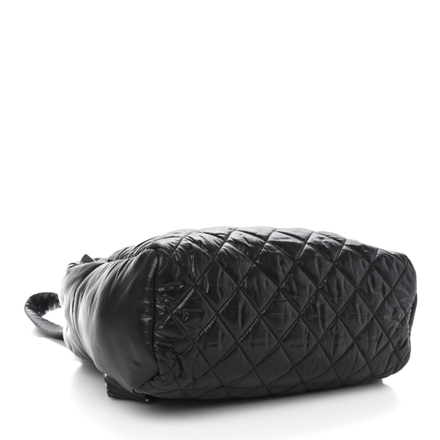 Nylon Quilted Coco Cocoon Backpack Black