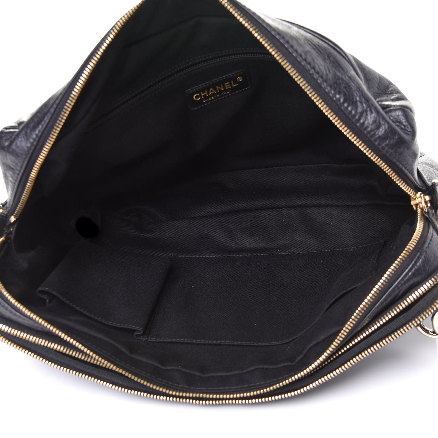 Lambskin Jersey Scales Camera Case Black