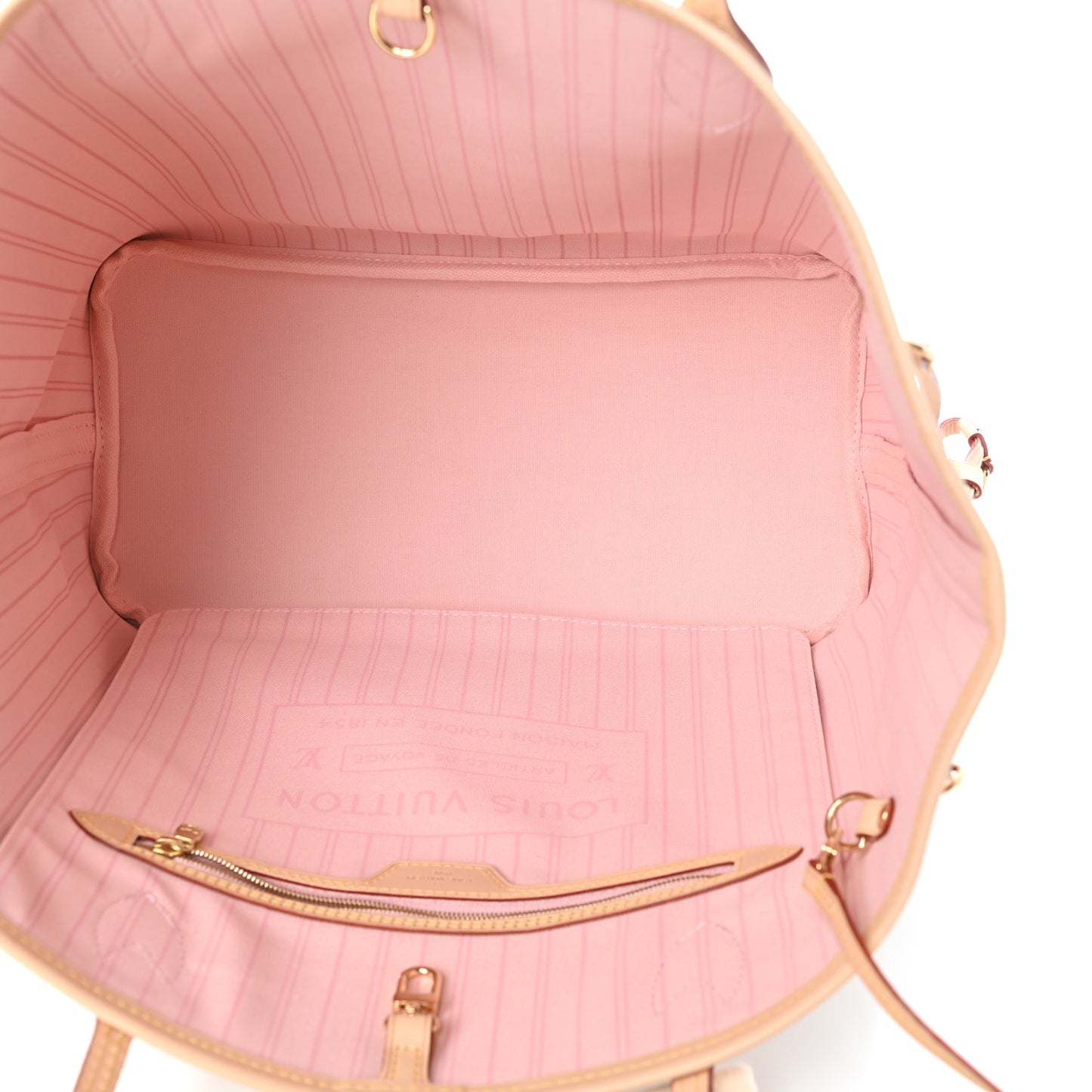 Damier Azur Neo Neverfull MM Rose Ballerine