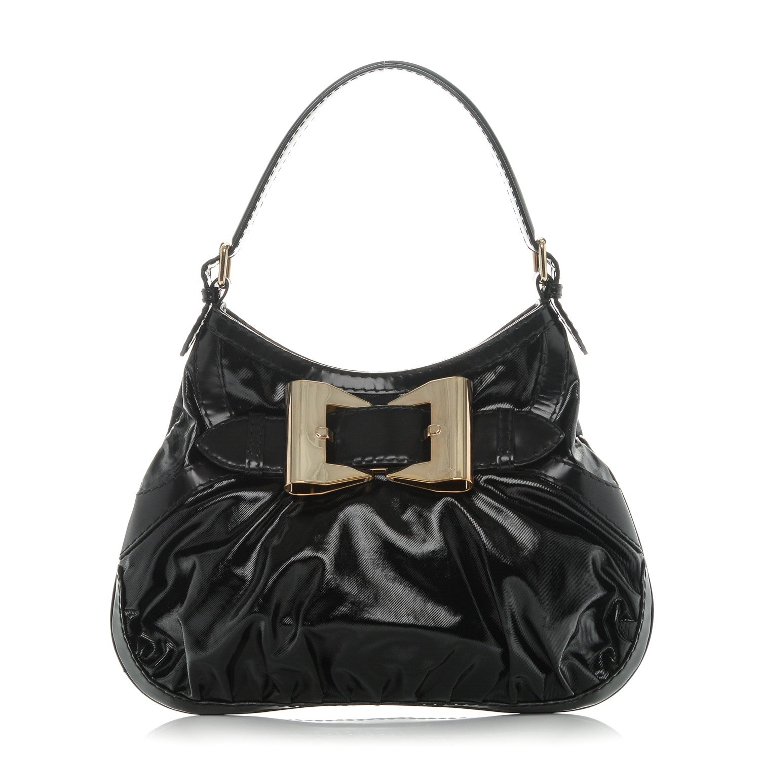 Gucci Dialux Queen Bow Hobo Black 1 of 7