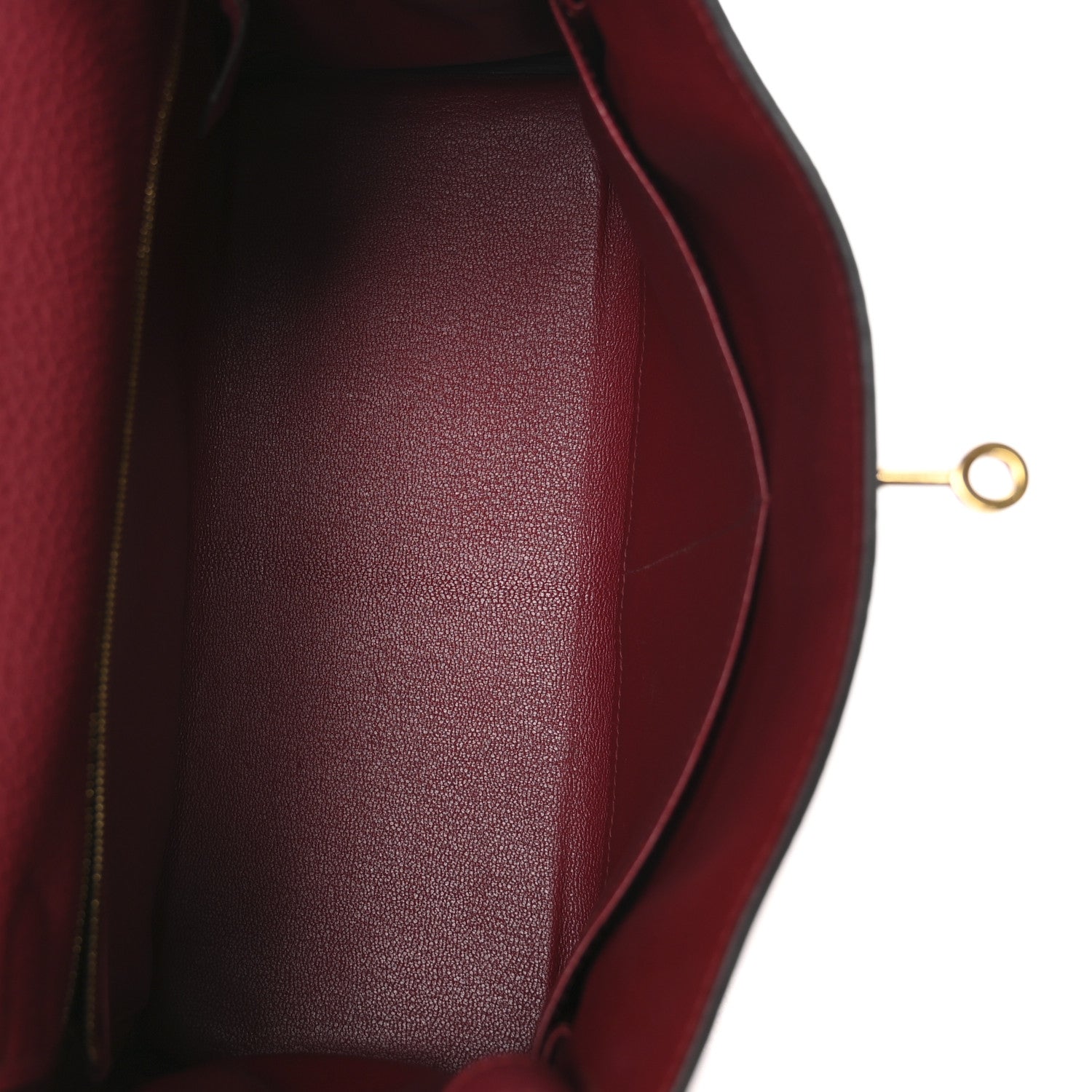 Hermes Togo Kelly Retourne 28 Rouge Grenat 5 of 11