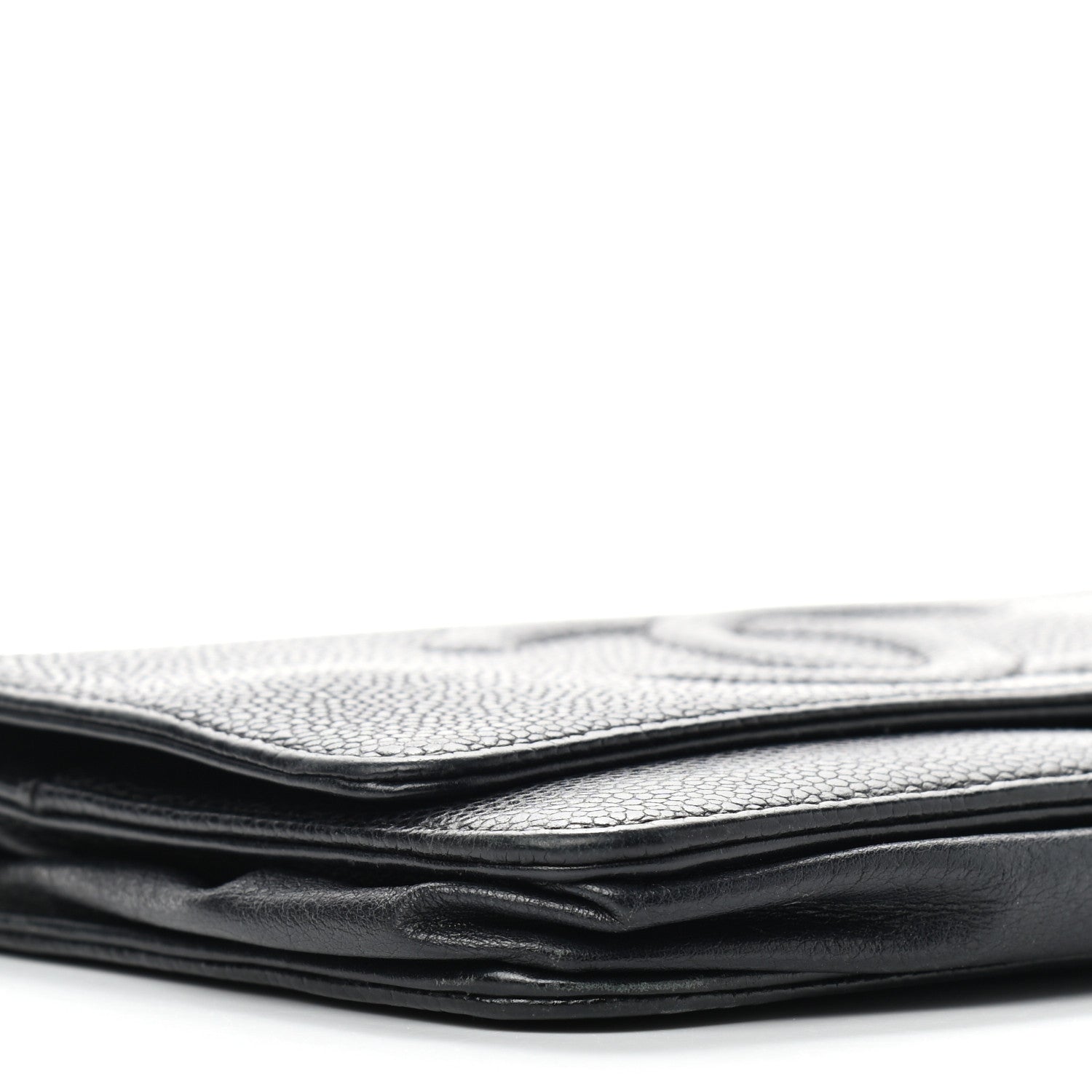 Chanel Caviar Timeless CC Wallet On Chain WOC Black 8 of 10