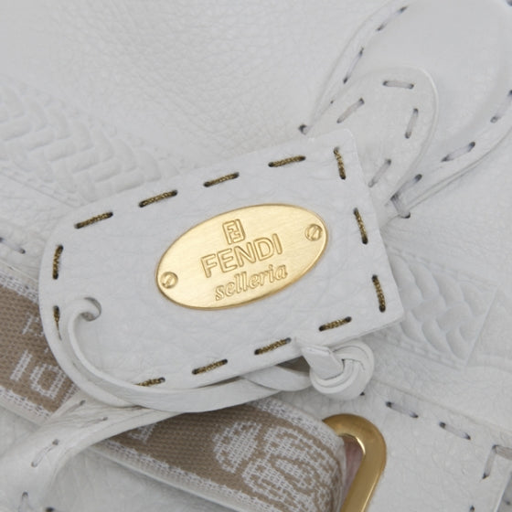 Calfskin Romano Selleria Borghese Tote White