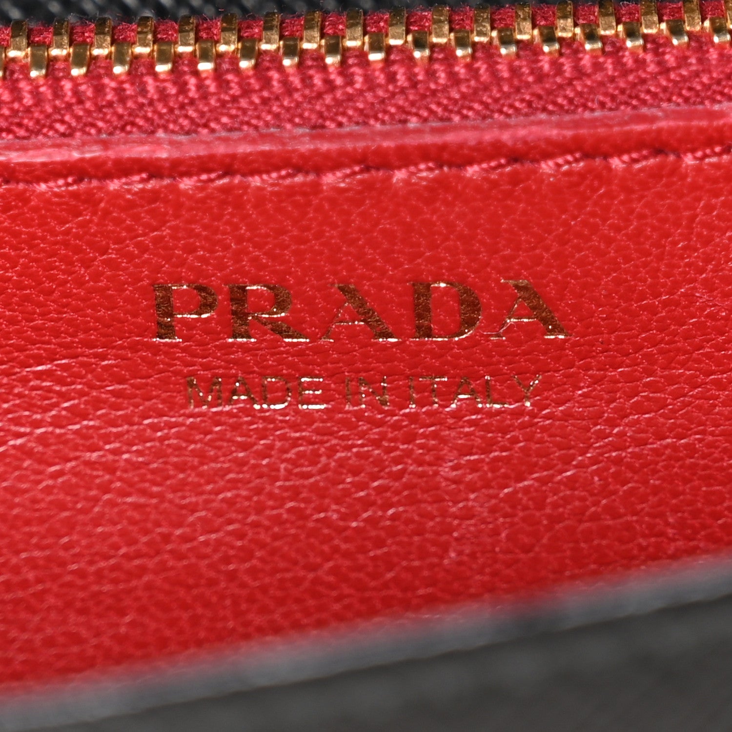 Prada Saffiano Lux Chain Wallet Nero Black 7 of 11