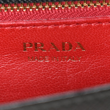 Prada Saffiano Lux Chain Wallet Nero Black 7 of 11