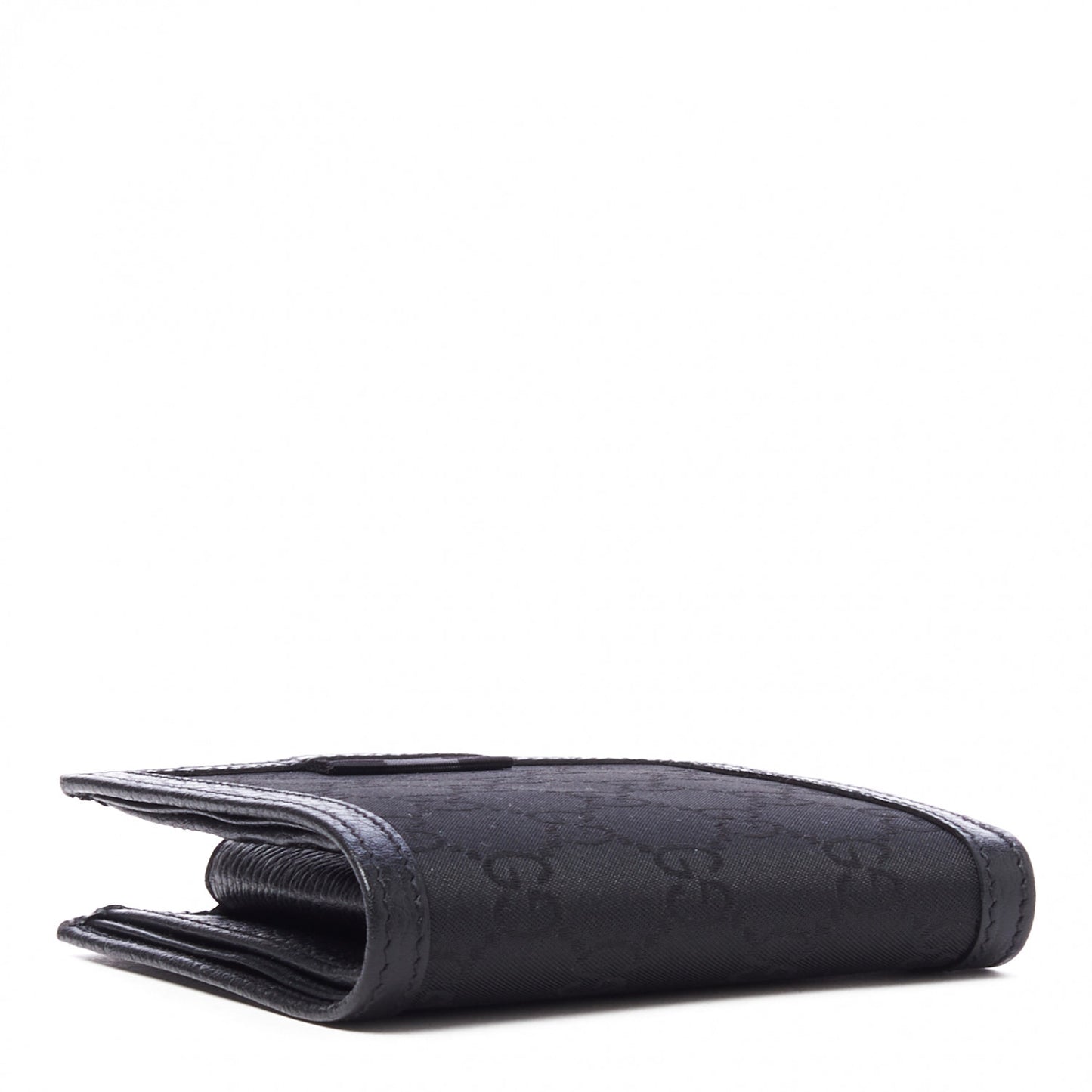 Nylon Monogram Bi-Fold Wallet Black