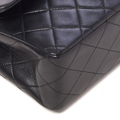 Chanel Lambskin Quilted Medium Double Flap Black 6 of 9