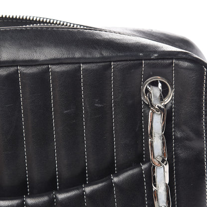 Chanel Lambskin Vertical Quilted Mademoiselle Camera Case Black 12 of 21