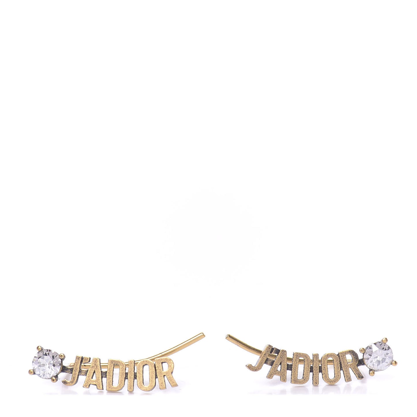 Metal Crystal J'adior Earrings Aged Gold