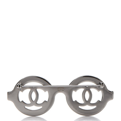 Chanel Crystal CC Sunglasses Brooch Silver 3 of 5