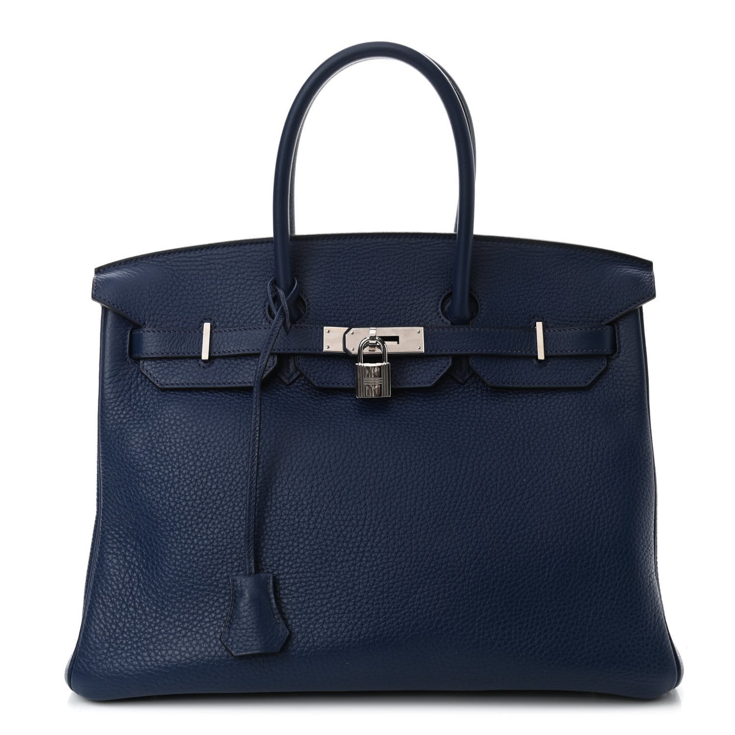 Taurillon Clemence Birkin 35 Bleu Saphir