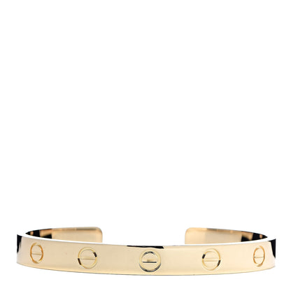 Cartier 18K Yellow Gold LOVE Cuff Bracelet 16 1 of 7