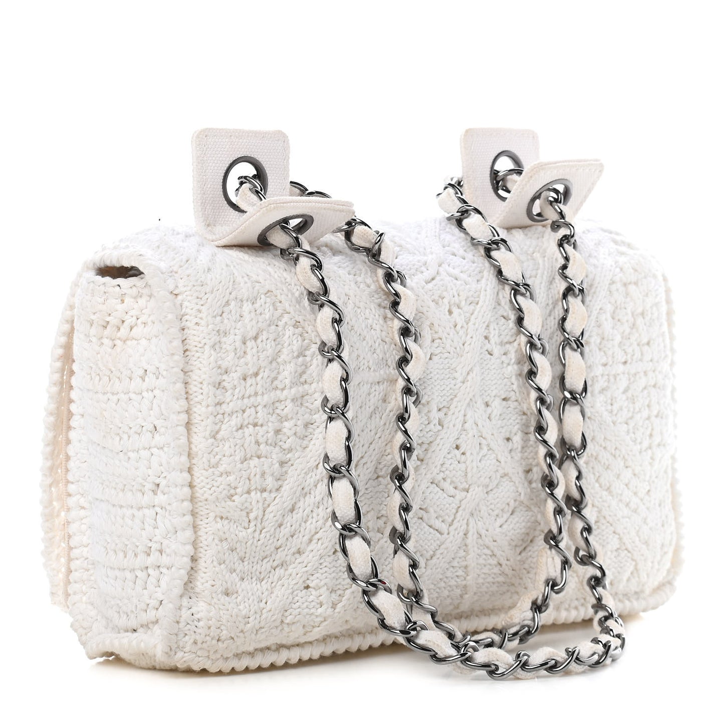 Crochet Single Flap White