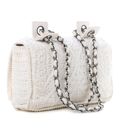 Chanel Crochet Single Flap White 2 of 11
