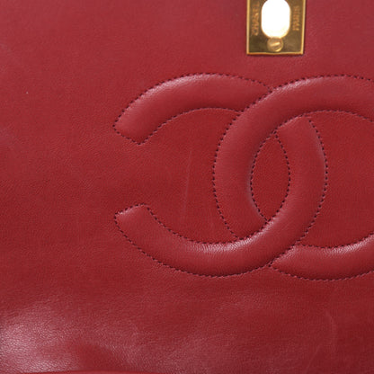 Chanel Lambskin Quilted Small Single Flap Red 13 of 20